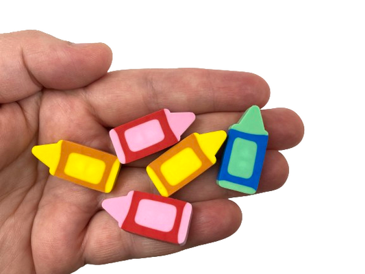 Mini Pencil Crayon Erasers – MiniErasersCo