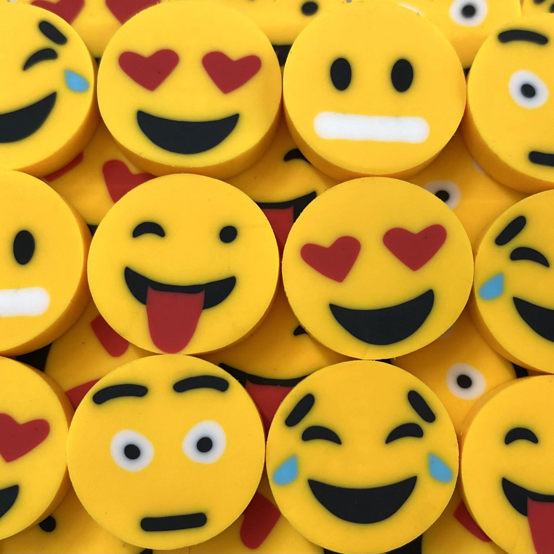 Emoji Mini Erasers | Mini Erasers Co.