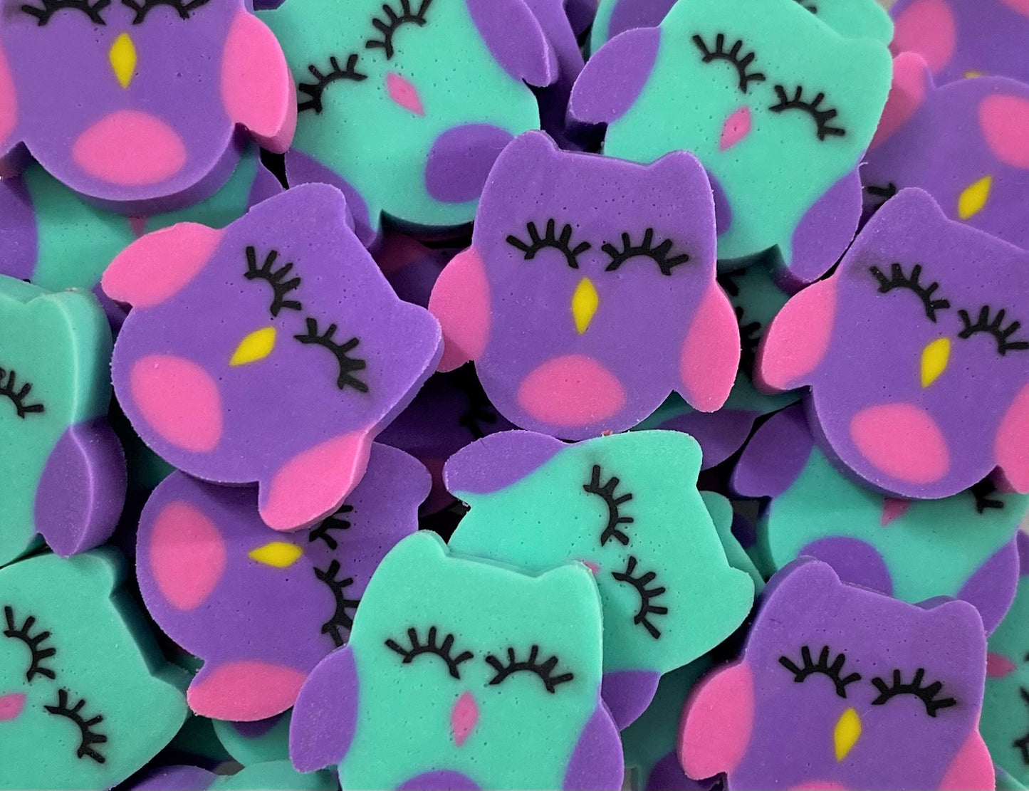 Mini Owl Erasers for Classroom Rewards, Learning & Therapy