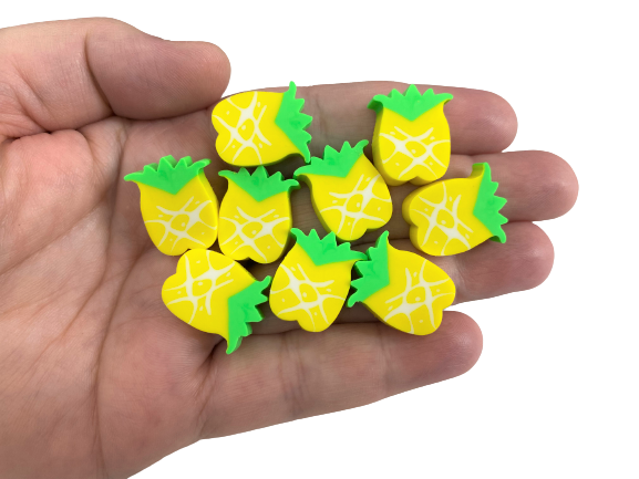 Mini Pineapple Erasers for Classroom Rewards, Learning & Therapy Activities | Mini Erasers Co.